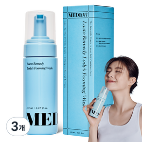 메디온 락토리메디 레이디스 포밍워시 여성청결제, 150ml, 3개