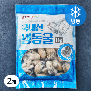 국내산 냉동굴 (냉동), 1kg, 2개