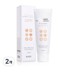 로제 마자린 콜라겐 선블럭 SPF50+ PA+++, 100ml, 2개