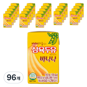 삼육두유 바나나, 140ml, 96개