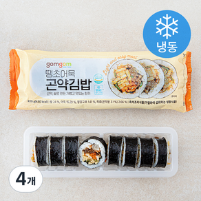 곰곰 땡초 어묵 곤약김밥 (냉동), 220g, 4개