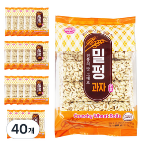 늘푸른 밀펑 과자, 80g, 40개