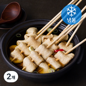 모노키친 사각 어묵꼬치 20개입 + 소스 2개입 (냉동), 720g, 2개