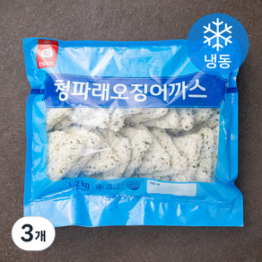 천일냉동 청파래오징어까스 (냉동), 1.2kg, 3개