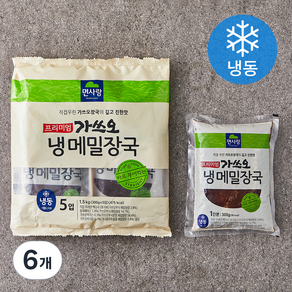 면사랑 가쓰오 냉메밀장국 5인분 (냉동), 1.5kg, 6개