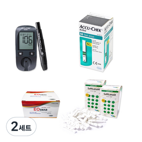 아큐첵 액티브 혈당측정기 세트, Accu-chek-Active(혈당측정기), 2세트