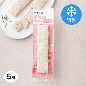 하림 닭가슴살 리얼바 오리지널 (냉동), 80g, 5개