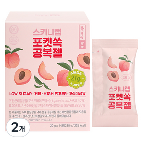 스키니랩 포켓쏙 공복젤, 14회분, 280g, 2개