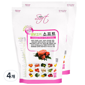 에임소프트사료 생닭고기 소프트 홀리스틱, 닭, 1.2kg, 4개