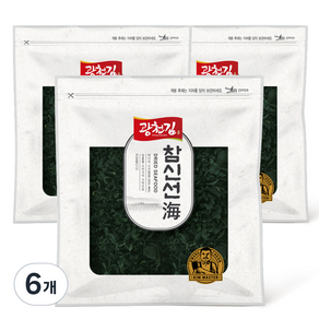 광천김 참신선해 자른미역, 80g, 6개