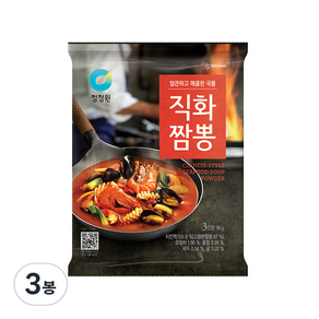 청정원 직화짬뽕 분말, 96g, 3개