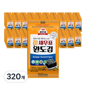 새우표 완도 도시락김, 2g, 320개