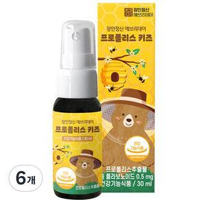 장인정신에브리데이 프로폴리스 키즈 영양제, 30ml, 6개