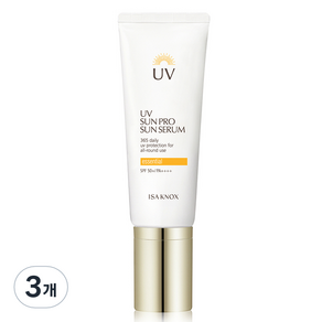 이자녹스 UV 선 프로 365 에센셜 선세럼 SPF50+ PA++++, 3개