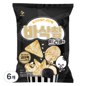 CJ제일제당 바삭칩 트러플향, 45g, 6개