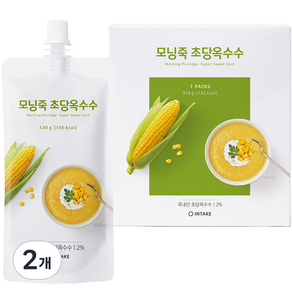 인테이크 모닝죽 초당옥수수 7p, 910g, 2개