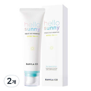 바닐라코 헬로 써니 아쿠아 선 에센스 SPF50+ PA++++, 50ml, 2개