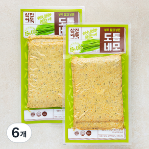 삼진어묵 부추잡채 넣은 도톰네모 어묵 3장, 165g, 6개