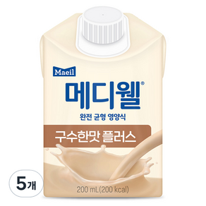 메디웰 구수한맛 플러스 영양식, 200ml, 5개