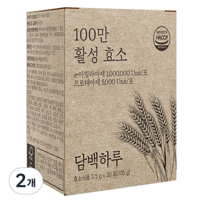 담백하루 100만 활성효소 30p, 2개, 105g