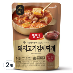 양반 동원 수라 돼지고기 김치찌개, 460g, 2개