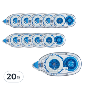 플러스 강접착용 풀테이프 8.4mm x 10m TG-210, 블루, 20개