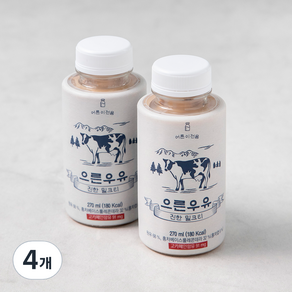 으른우유 진한 밀크티, 270ml, 4개