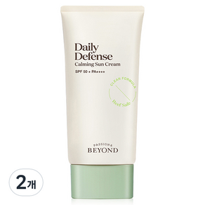 비욘드 데일리 디펜스 카밍 선크림 SPF50+ PA++++, 50ml, 2개