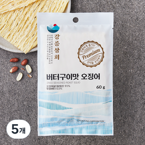 강릉상회 버터구이맛 오징어, 5개, 60g