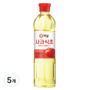 백설 사과식초, 900ml, 5개