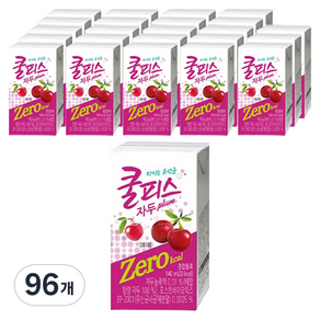 동원 쿨피스 제로 테트라 자두, 140ml, 96개