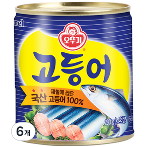 오뚜기 고등어, 6개, 280g