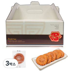 담미정 칼슘꿀약과, 1.2kg, 3개