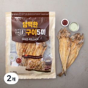 바다원 먹태구이 5미 + 고추장소스 3p + 마요네즈소스 2p, 210g, 2개