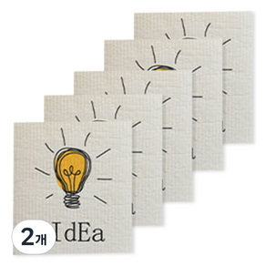 양손컴퍼니 다회용 종이행주 Idea, 2개, 5개입