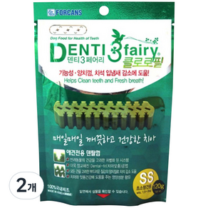 포켄스덴티페어리 덴티3페어리 클로로필 덴탈껌, 천연벌꿀, 2개, 120g