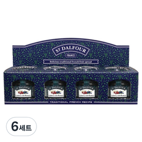 샹달프 미니잼 크랜베리 앤 블루베리 4p 세트 112g, 6세트
