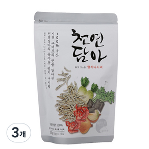 천연담아 멸치다시팩, 100g, 3개