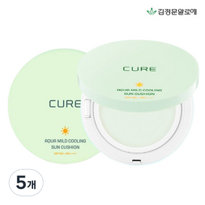 김정문알로에 라 센스 로에 큐어 아쿠아 마일드 쿨링 선쿠션 SPF50+ PA++++