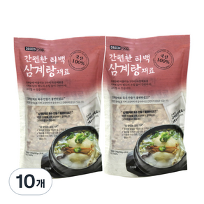 청솔 간편한 티백 삼계탕 재료, 120g, 10개