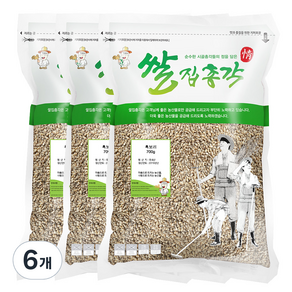 쌀집총각 검정보리, 700g, 6개