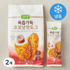 상하키친 육즙가득 코코넛 핫도그 (냉동), 400g, 2개