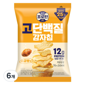 롯데웰푸드 이지프로틴 고단백질 감자칩 소금빵맛