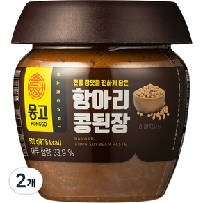 몽고식품 항아리 콩된장, 500g, 2개