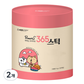 프리미요 고양이 짜먹는 365스틱 영양제, 면역/항산화, 100g, 2개