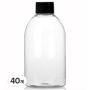 PET 밀폐용기 롱탄, 260ml, 40개