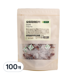 자연지인 오미자차 삼각티백 대용량, 1g, 100개입, 1개