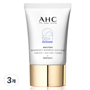 AHC 마스터즈 멜라프로텍트 워터풀 선크림 SPF50+ PA++++, 40ml, 3개