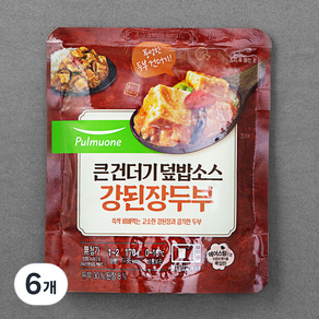 풀무원 큰건더기 덮밥소스 강된장두부, 170g, 6개