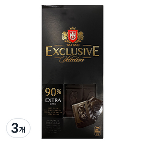 타이타우 익스클루시브 90% 다크초콜릿, 3개, 100g